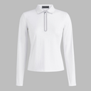 G/FORE Women Silky Tech Nylon Zip Long Sleeve Polo