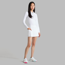 G/FORE Women Silky Tech Nylon Zip Long Sleeve Polo