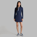 G/FORE Women Silky Tech Nylon Zip Long Sleeve Polo