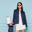 G/Fore Women V-Down Quilted Hybrid Jacket