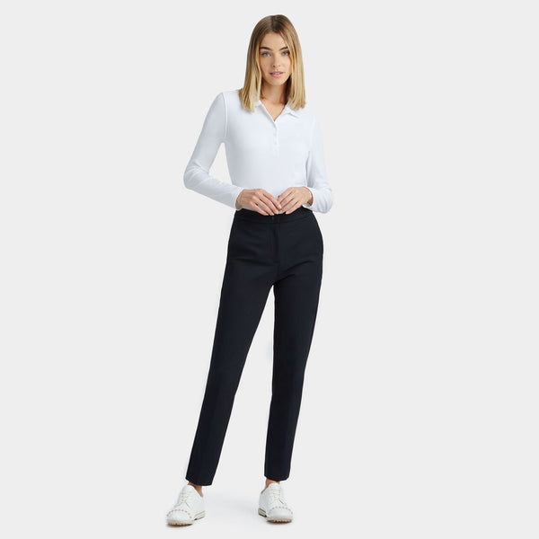 G/FORE 2024SS WOMEN'S DOUBLE KNIT CIGARETTE LEG HIGH RISE STRETCH TROUSER