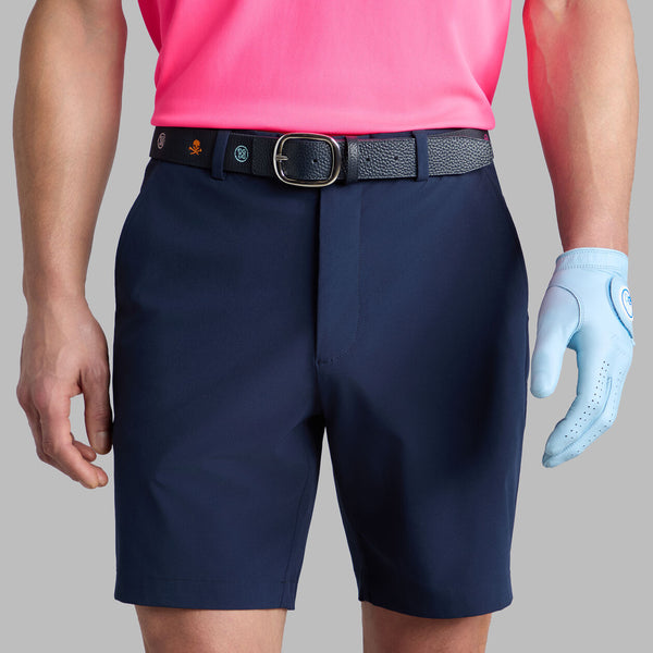 G/FORE MEN LTD RELEASE EMBROIDERED ICON LEATHER BELT