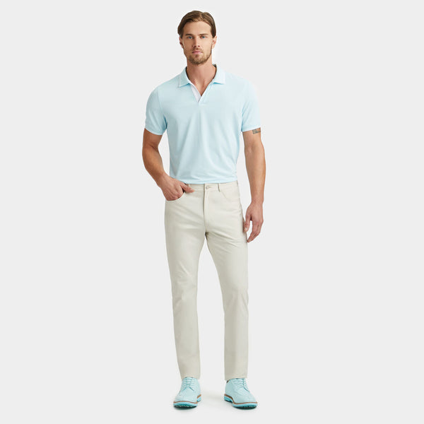 G/FORE 2024SS MEN JOHNNY COLLAR TECH PIQUÉ BANDED SLEEVE POLO