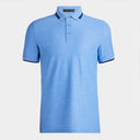 G/FORE MEN SCRIPT STRIPE TECH PIQUÉ BANDED SLEEVE POLO