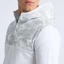 G/Fore Men Camo Brushed Back Tech Terry 1/4 Zip Hoodie
