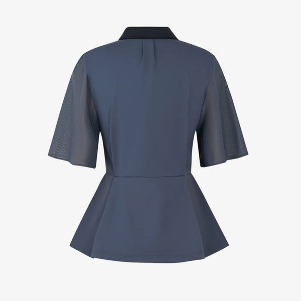 GFJ Women Half Zip Polo