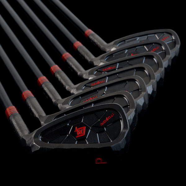 Itobori MXH Black Boron with Red Accent Prebuilt Iron Set (4-P)