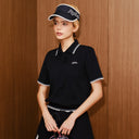 Keypote Women Short Sleeve Knit Polo