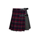 Kandini 2023FW Mixed Check Pleats Skirt