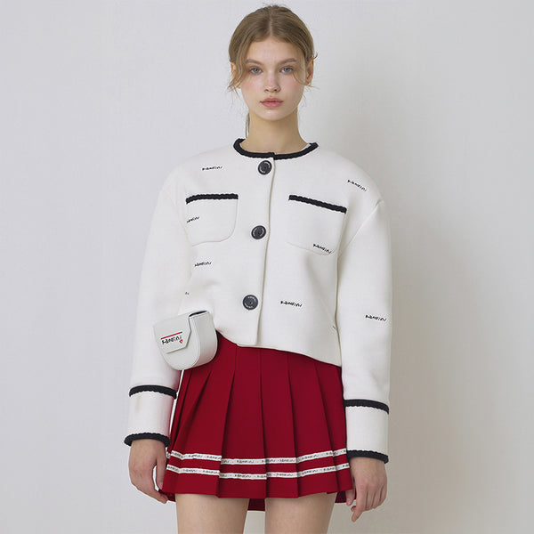 Kandini 2023FW Stretch Cropped Jacket