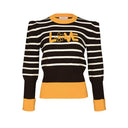 Kandini Striped Knit With Puff Sleeve