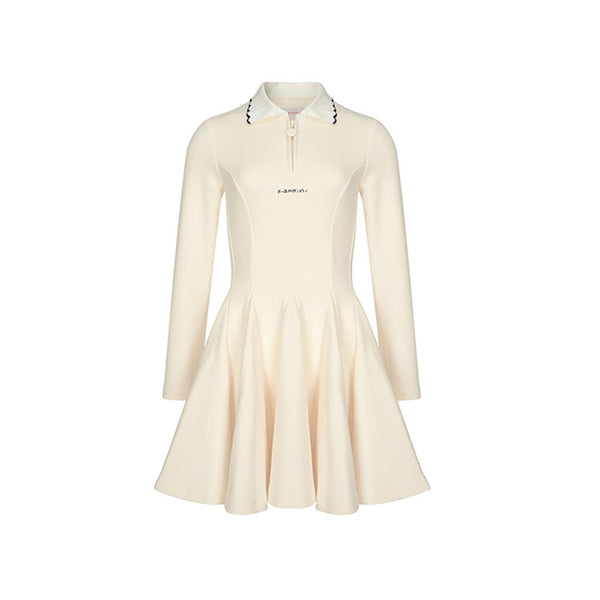 Kandini Zip-up Flared Dress