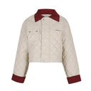 Kandini Eco-leather Quilting Padded Jacket
