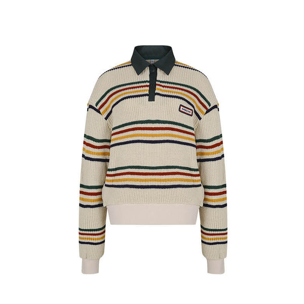 Kandini 2024FW Striped Collar Knit