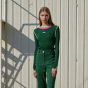 Kandini Women Color Block Linen Knit
