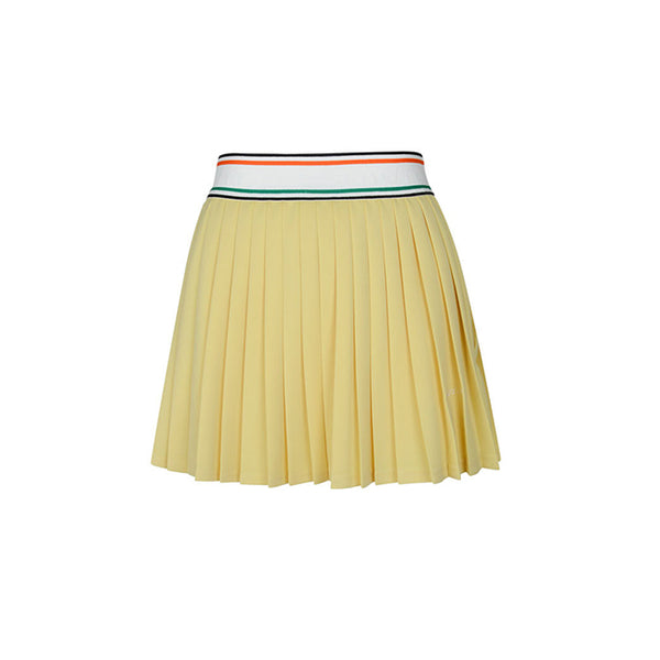 Kandini 2024SS Women New Color Elastic Band Pleats Skirt
