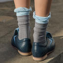 Kandini Women Colorblock Frill Crew Socks