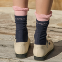 Kandini Women Colorblock Frill Crew Socks