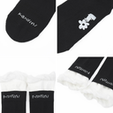 Kandini Women Colorblock Frill Crew Socks