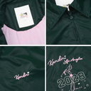 Kandini Women Glossy Embroidered Zip Jacket