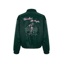 Kandini Women Glossy Embroidered Zip Jacket