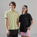 Kandini Pleated Collar Short Sleeve Polo (Unisex)