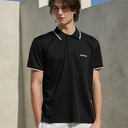 Kandini Pleated Collar Short Sleeve Polo (Unisex)