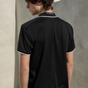Kandini Pleated Collar Short Sleeve Polo (Unisex)