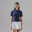 Kandini Women Side Shirring Cropped Polo