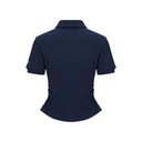 Kandini Women Side Shirring Cropped Polo