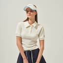 Kandini Women Side Shirring Cropped Polo