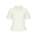 Kandini Women Side Shirring Cropped Polo