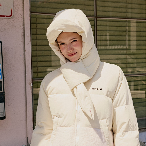 Kandini Women Goose Down Hood Scarf