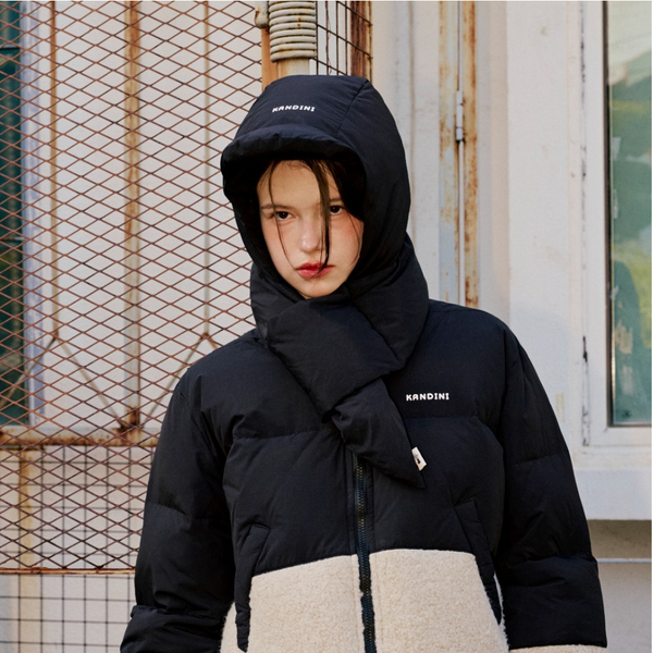 Kandini Women Goose Down Hood Scarf