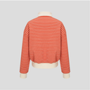 Kandini Women Ribbed Stripe Polo Top