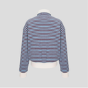 Kandini Women Ribbed Stripe Polo Top