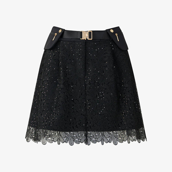 GFJ Women Lace Layer Skirt