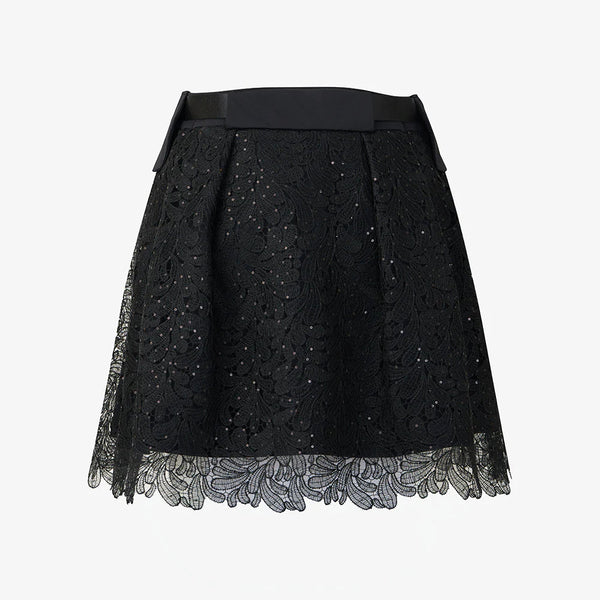 GFJ Women Lace Layer Skirt
