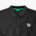 Malbon Golf Men Performance Mesh Paneled Polo