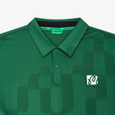 Malbon Golf Men Performance Mesh Paneled Polo