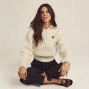 Malbon Golf Women Anais Quarter Zip Knit Sweater