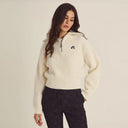 Malbon Golf Women Anais Quarter Zip Knit Sweater