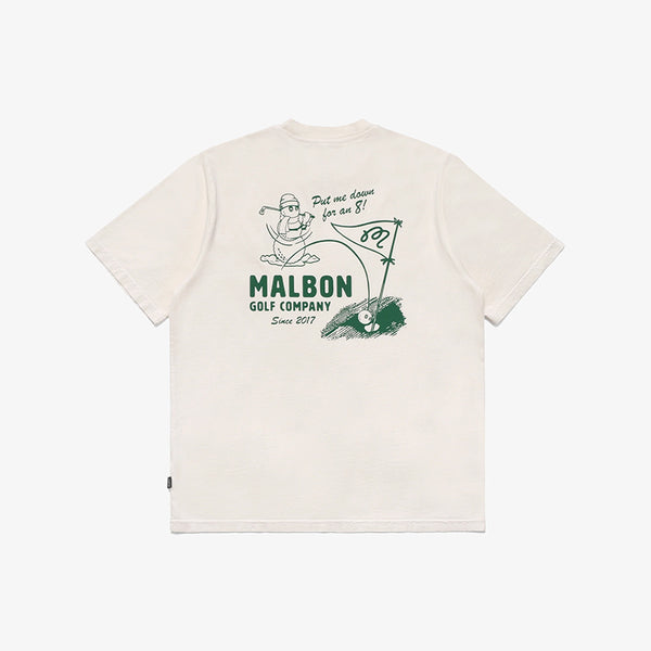 Malbon Golf 2024FW Men Frosty T-Shirt