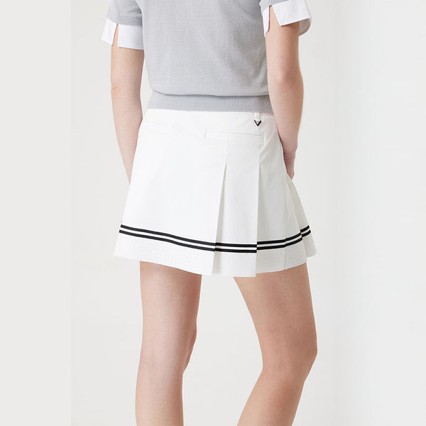 PXG KOREA WOMEN PERFORATION PLEATED SKIRT