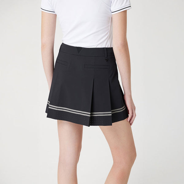 PXG KOREA WOMEN PERFORATION PLEATED SKIRT