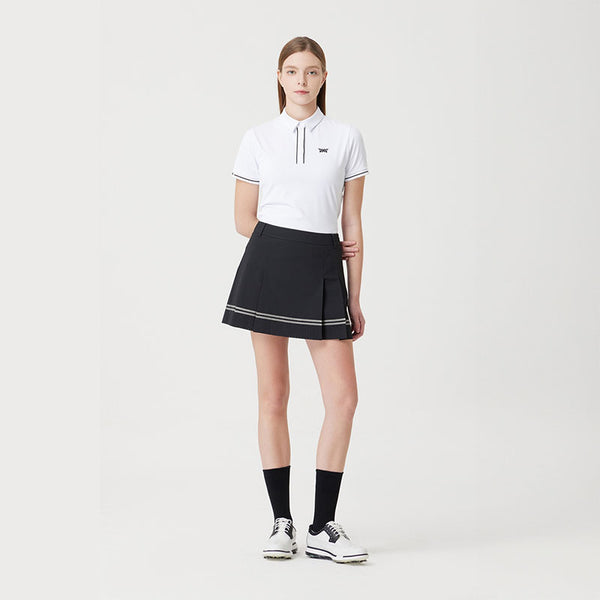 PXG KOREA WOMEN PERFORATION PLEATED SKIRT