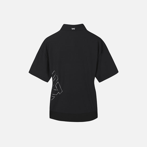 PXG Korea 2023SS WOMEN'S SUMMER BIG LOGO COLLARED SHORT SLEEVE T-SHIRT