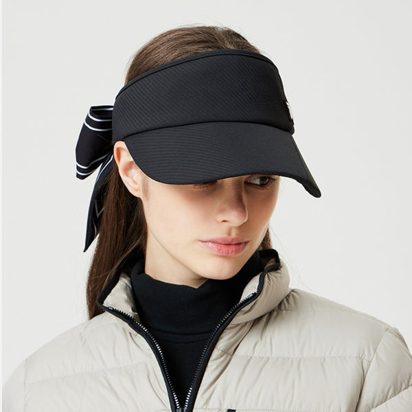 PXG KOREA 2024FW WOMEN ESSENTIAL RIBBON VISOR