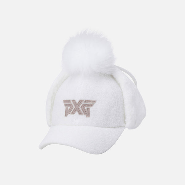 PXG KOREA 2024FW WOMEN FOX FUR BASIC CAP