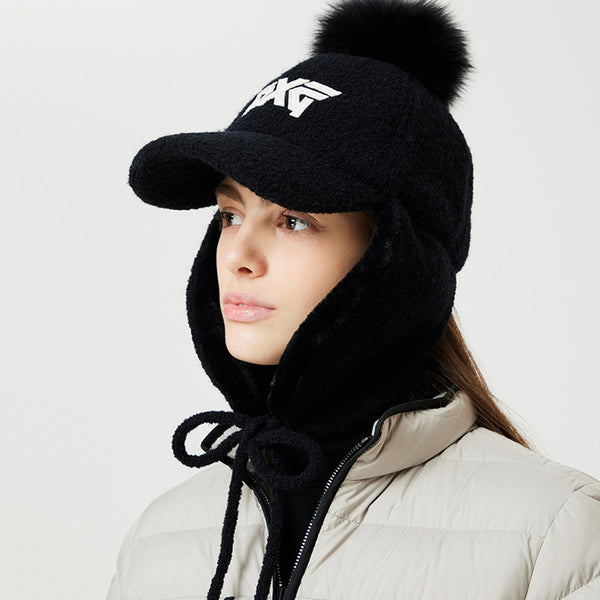 PXG KOREA 2024FW WOMEN FOX FUR BASIC CAP